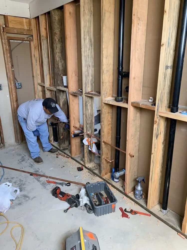 Commercial rough-in plumbing for Gas Line Repair in Four Square Mile